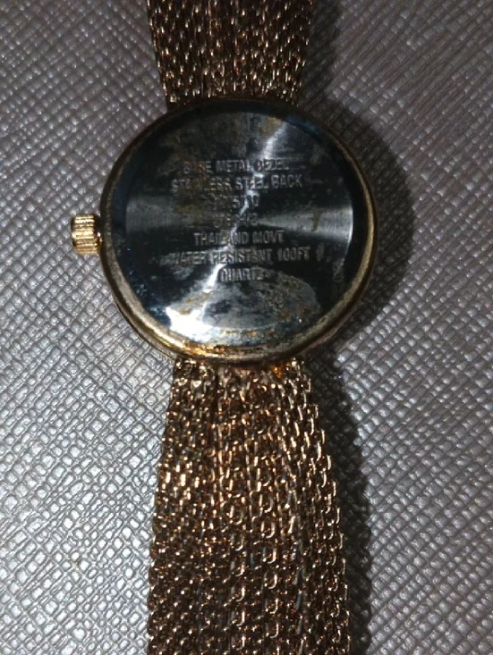 Vintage Anne Klein Goldtone Mesh Women's Watch Bracelet - Picture 4 of 4